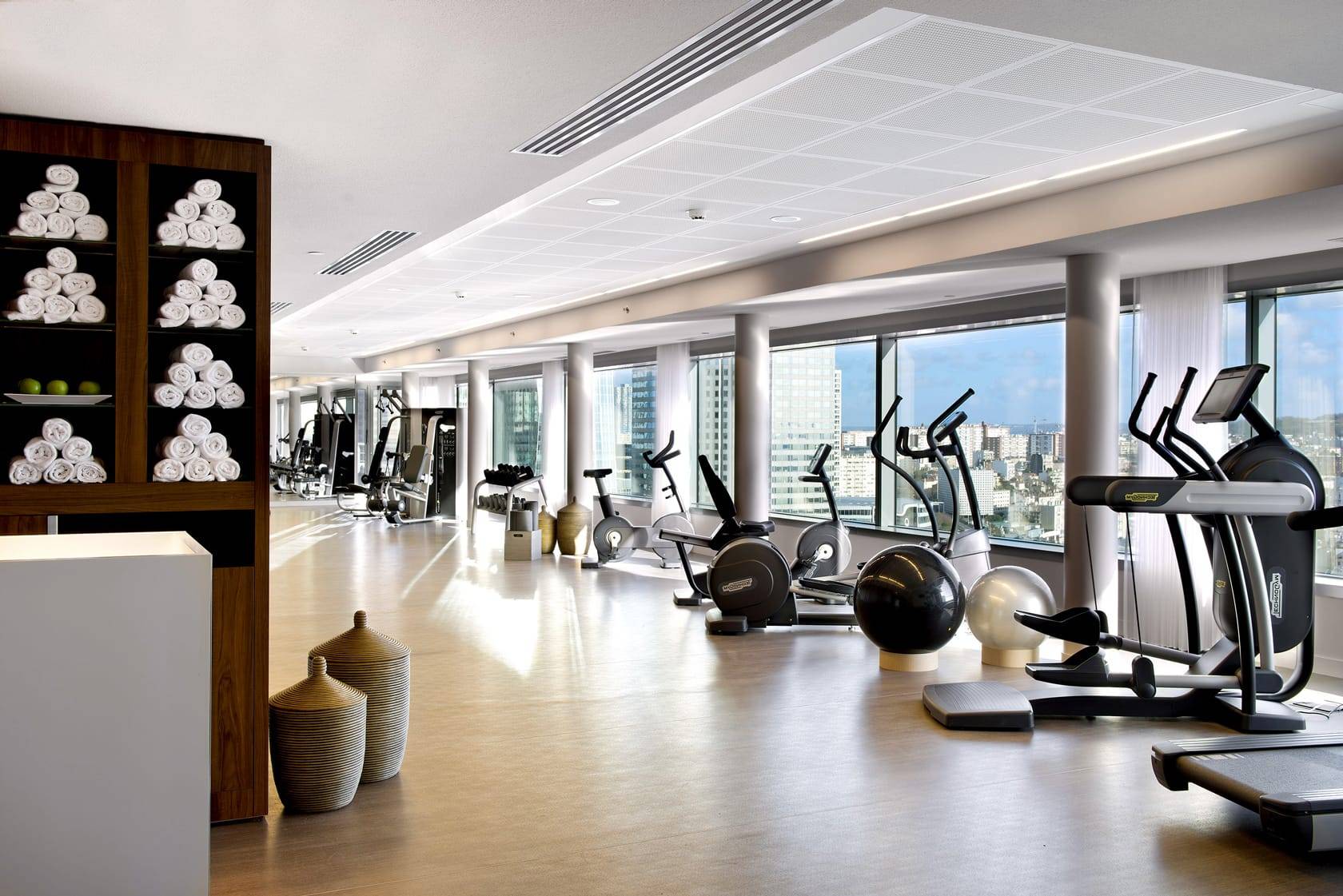 Salle de sport d'hôtel