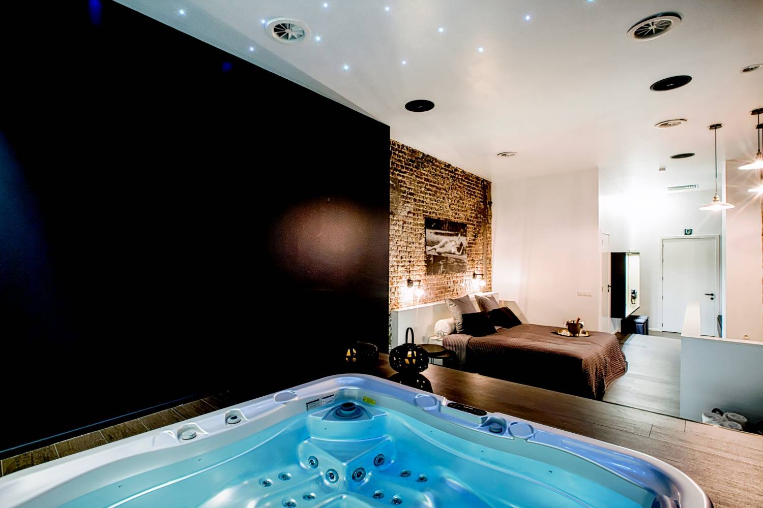 Chambre Jacuzzi & Sauna Privatif Hôtel Esperance